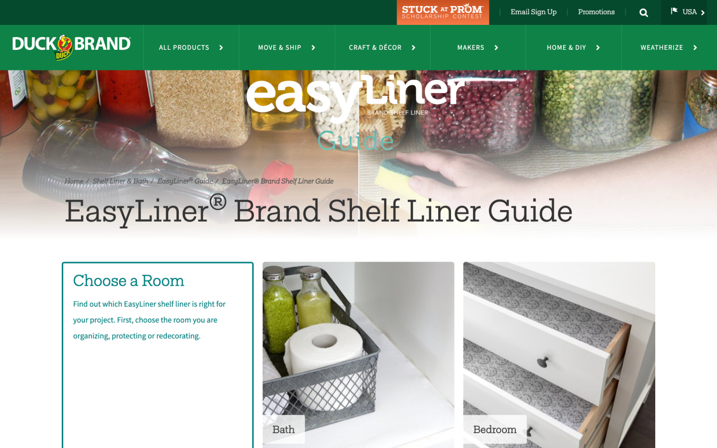 Duck Brand EasyLiner guide screenshot