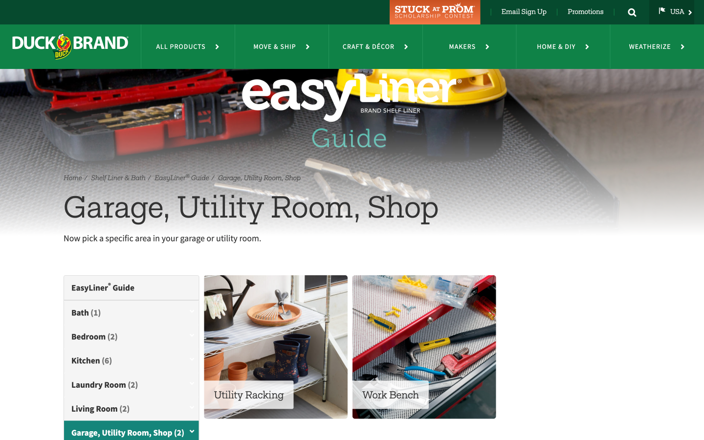 Duck Brand EasyLiner guide screenshot